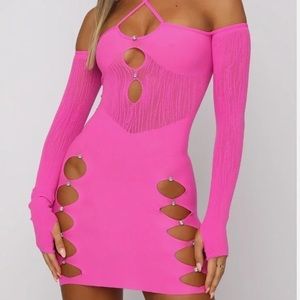 White Fox Boutique Keep on Looking Mini Dress